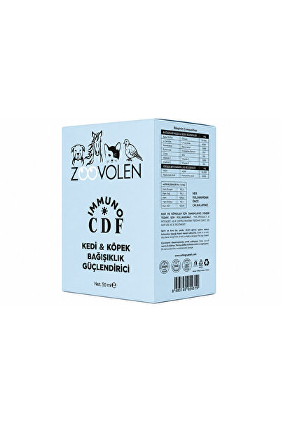 Immuno CDF Kedi ve Köpek Bağışıklık Sistemi Güçlendirici Sıvı Takviye 50 ml