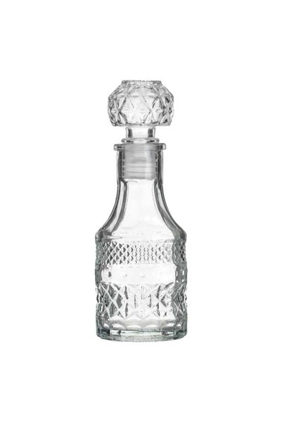 CATIANO Sticla Transparenta cu Model Reliefat Romburi pentru Lichior 100ml