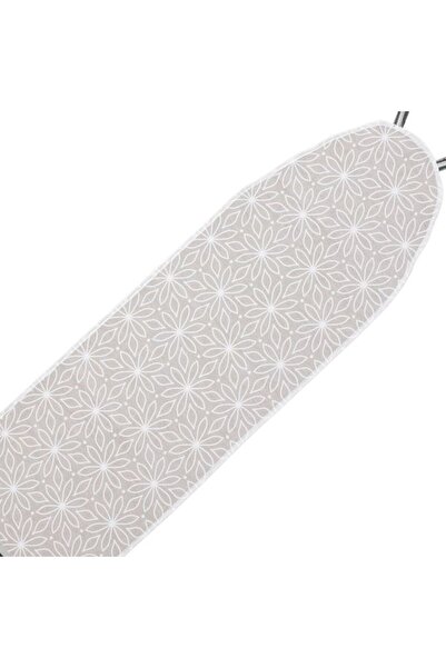 CATIANO Husa Masa de Calcat din Bumbac Bej cu Flori Albe 130x46cm