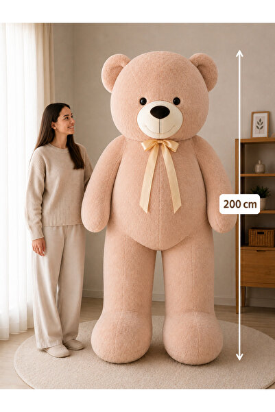 Genel Markalar 200 CM Dev Boy Peluş Ayıcık - Yüksek Kalite Kumaş – Sevimli Bü...