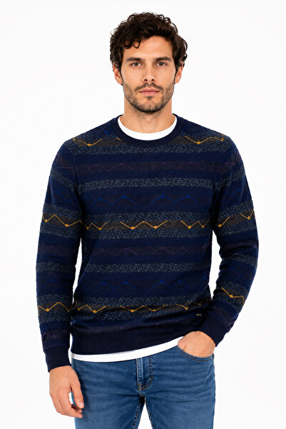 Pulltonic Pulover cu model pentru bărbați