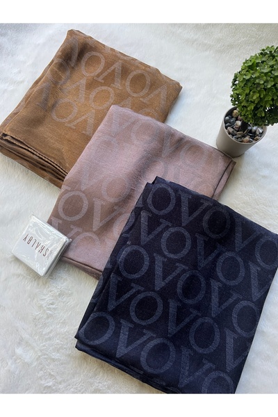 shalby Hijab Cotton Soft Textured Viva Pattern Jacquard Shawl Set of 3 and Ma...