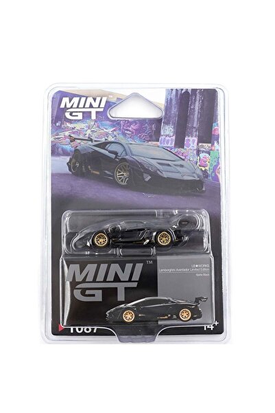 mini gt 1:64 lb ★ Works Lamborghini Aventador Limited Edition Matte Black Mgt...