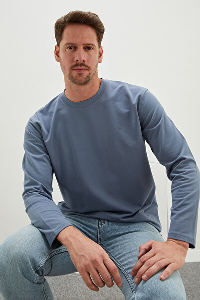 Fulla Moda Hanorac imprimat cu guler tip crewneck