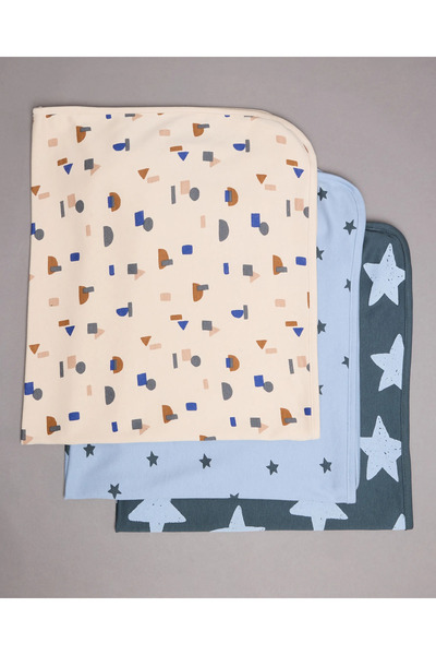 BABIES & More Printed Pack Of 3 Blankets