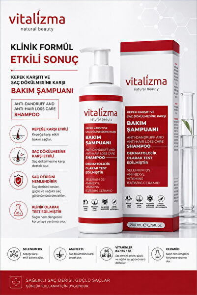Vitalizma Kepek Karşıtı ve Saç Bakım Şampuanı 200 ml