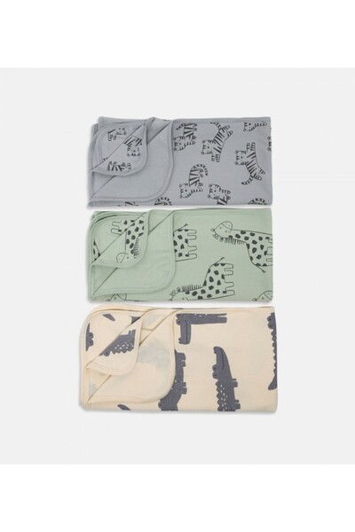BABIES & More Printed Pack Of 3 Blankets