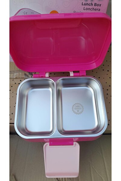 Titiz Plastik 304 Paslanmaz çelik 2 katlı 2 bölmeli 1030ml Happii beslenme ça...