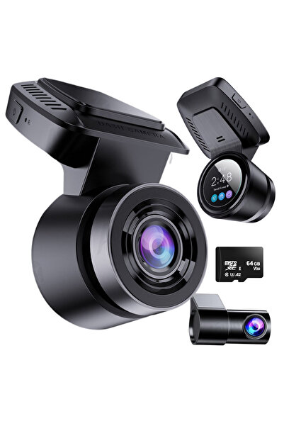 Empionics Cameră DVR auto față-spate 4K + 1080P, WiFi 5G, monitorizare parcar...