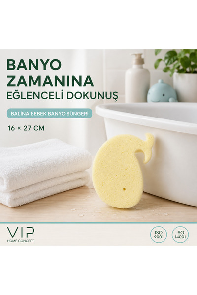 Vip Home Concept Market Ürünleri إسفنجة استحمام للأطفال على شكل حوت مقاس 16 ×...
