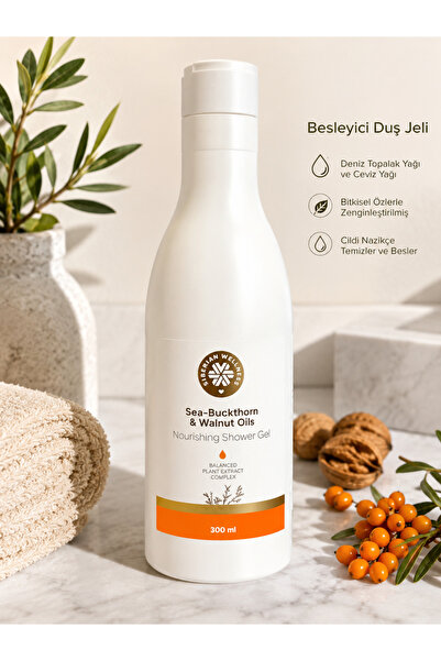 Siberian Wellness Besleyici Duş Jeli Deniz Topalak ve Ceviz Yağlı 300 ml