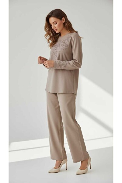 ECE GİYİM Women's Middle-Aged and Older Women's Seasonal Plus Size Nergi̇s Bl...