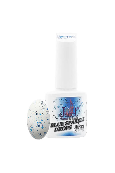 Janet Hand&Nails Picături albastre sclipitoare lucioase