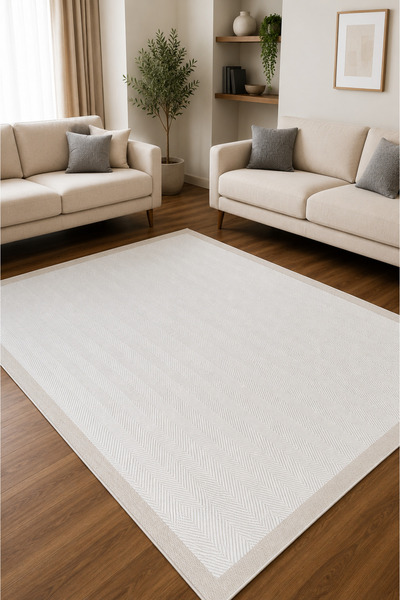ünalcarpet Kolay Temizlenen Silinebilir Leke Tutmayan Sisal Halı Salon Oturma...