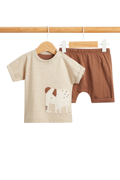 BABIES & More Plain Multicolor Short and T-Shirt