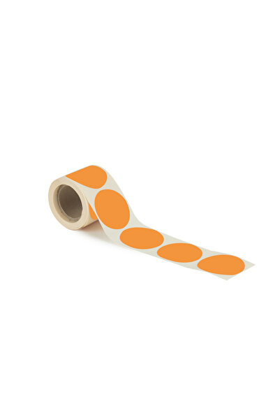 House Of Pack Adhesive Label - 5 cm Ø - Mustard