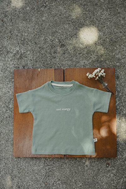 %100 Pamuk Nakışlı Oversize Bebek-Çocuk T-shirt