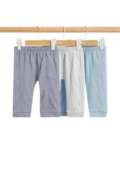 BABIES & More Plain Pack Of 3 Pants