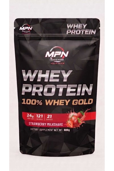 MPN NUTRITION WHEY PROTEİN %100 WHEY GOLD 800GR STRAWBERRY&MİLKSHAKE AROMALI