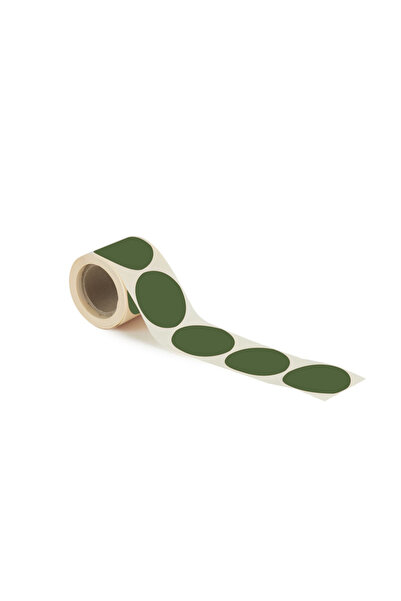 House Of Pack - Adhesive Label - 5 cm Ø - Khaki