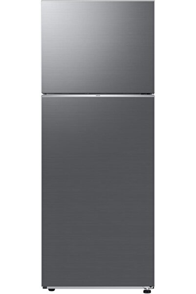 Samsung ثلاجة RT47CG6442S9ZA بفريزر علوي، سعة 16.2 قدم مكعب، لون فضي، مع وضع ...