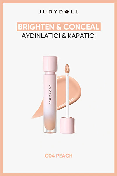 JUDYDOLL Brightening Concealer Liquid Aydınlatıcı Likit Kapatıcı C04 Peach