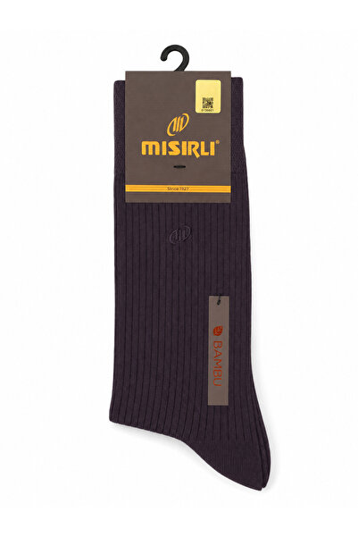 Mısırlı Bamboo Ribbed Socks Smoked