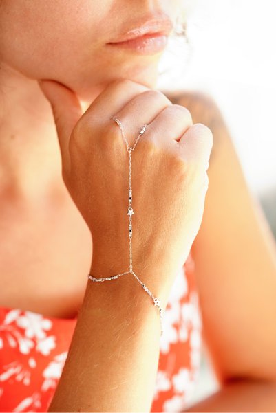 FASHİON JEWELRY Zirkon Taşlı Minimal Yıldız Detaylı 14K Altın Kaplama VIP Şah...