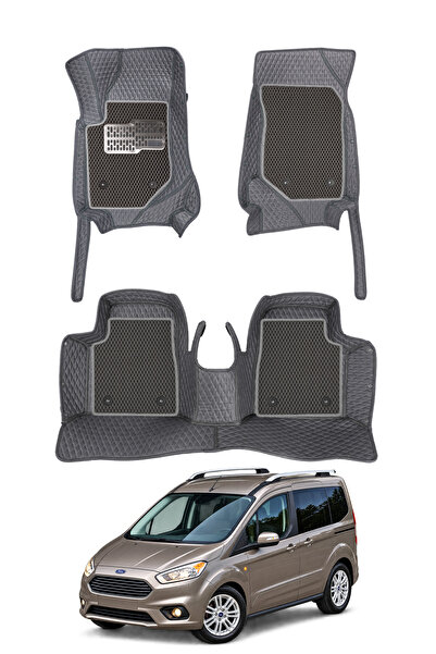 stiloto Ford Tourneo Courier Camlı Van (2014-2023) Uyumlu Deri 8D Oto Paspas ...