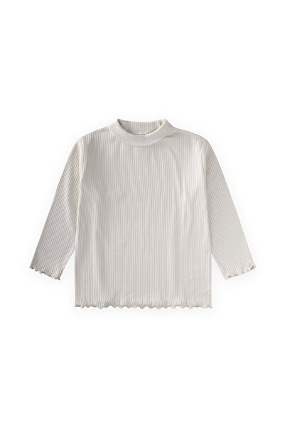 Cigit Tricou sezonier cu nervuri, 2-8 ani, bej deschis