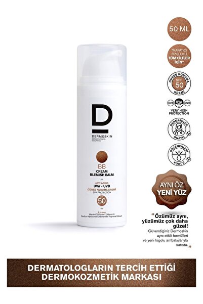 Dermoskin Bb cream spf 50 - enriched with vitamin c tone-up for combination s...