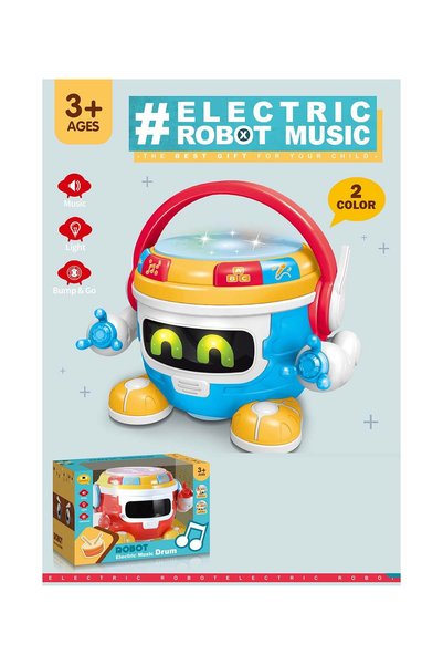 NO BRAND Tobă muzicală robot cu baterii