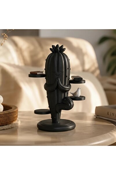 OEM Figurină Decorativă Cactus Yoga, Accent Relaxant pentru Spațiu