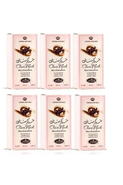 Al Rehab Choco Musk Marshmallow Eau de Parfum Unisex 50 ml (Pack of 6)