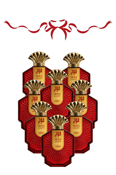 MASHAER 8 Pieces Mouj Red Perfume 100 ML