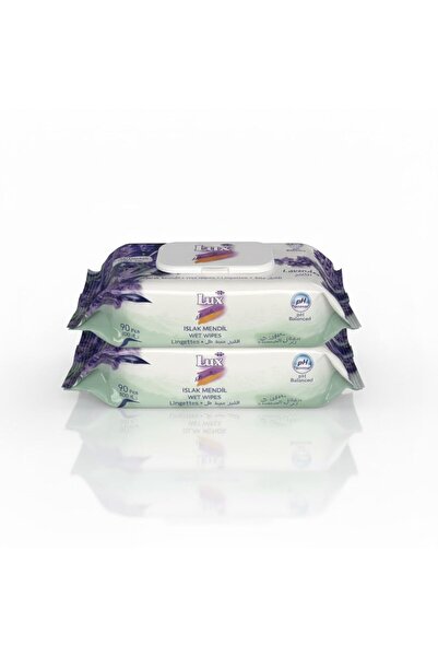 LUX Lavender Wet Wipes 180 Count, pH‑Balanced Alcohol & Paraben‑Free Wipes fo...