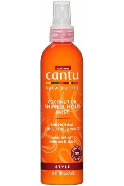 Cantu Shea Butter Coconut Oil Shine And Hold Mist, 8 Fluid Ounce