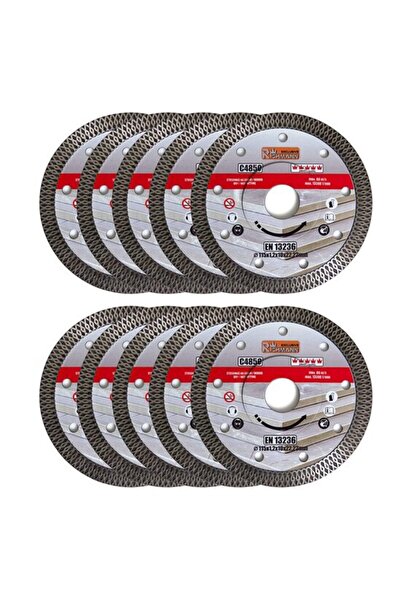 Solplant Set 10 discuri diamantate turbo subtire, placi ceramice, taiere umed...