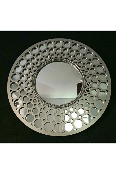 Generic Oglindă decorativă rotundă de perete, model mozaic geometric cu cercu...