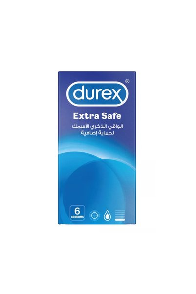 Durex عبوة واقي ذكري إكسترا سيف مكونة من 6 قطع