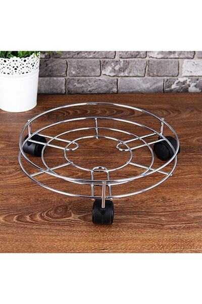 bigpapel Chrome Water Bottle Holder with Wheels