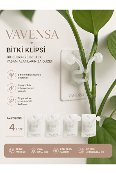 VAVENSA Bitki Tırmanma Klipsi Sarmaşık Çiçek Tutucu Gövde Sabitleme Destek Ap...