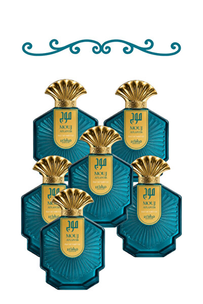 MASHAER 6 Pieces Mouj Blue Perfume 100 ML