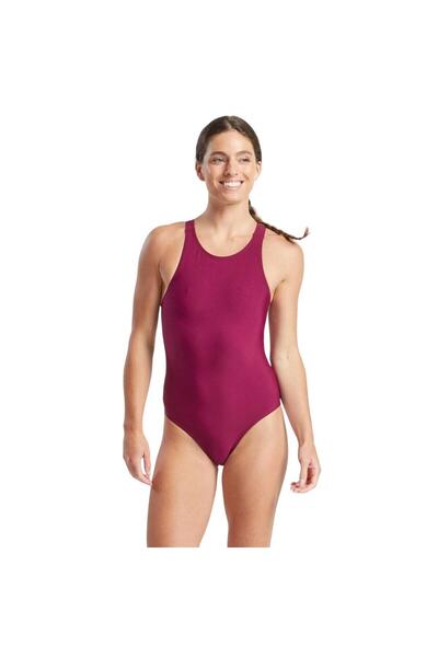 Finis Costume de baie intreg pentru femei - Bladeback Solid - visiniu cabernet