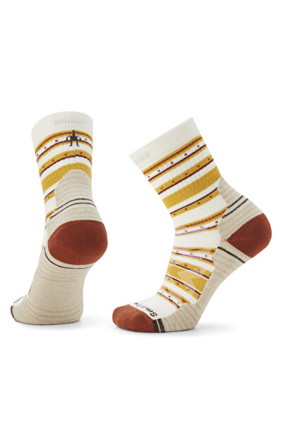 Smartwool Șosete sport de damă Hike Stitch Stripe cu amortizare ușoară, lungi...