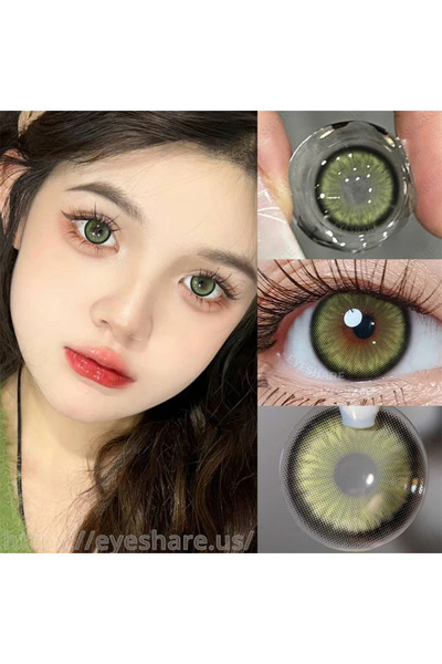 dermasuction Norko Diamond greeen yeşil doğal göz lensi Yıllık