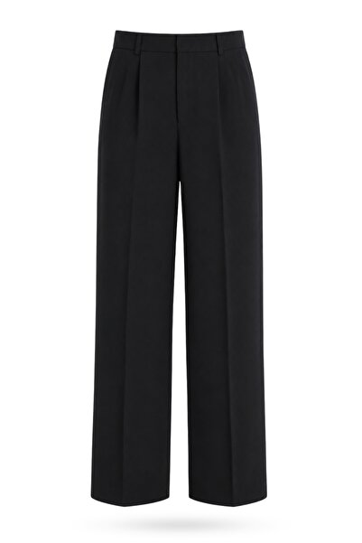 5in1Canpolat Black Palazzo Pants with Pockets 3317