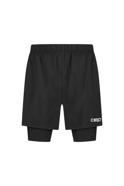 Cep Pantaloni scurți Core Run 2in1 - negru | compresie & stabilitate