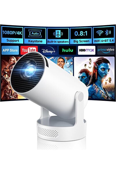 TIITAS New Ultra HD Smart Projector for Home, Native 1080P, Ultra Clear, Proj...