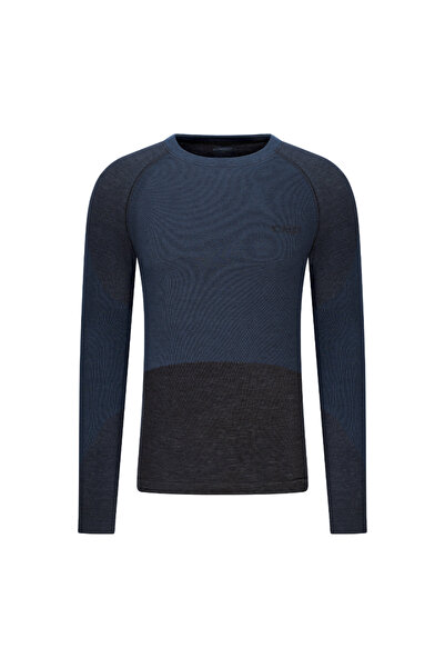 Cep Bluză tehnică Ski Merino Base Layer mânecă lungă | lână merino - black